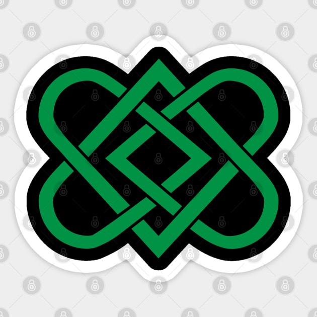 Celtic Knot Heart - St Patricks Sticker by skauff